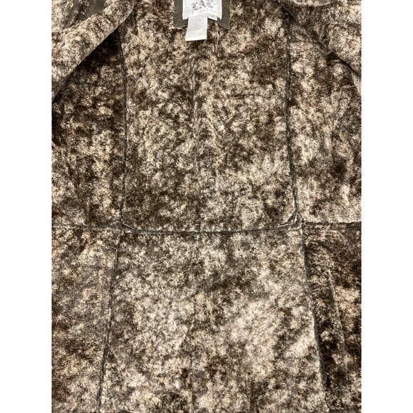 LAL Live a Little Women's Brown Leather Vest Size S SKU 1401 - Picture 4 of 4